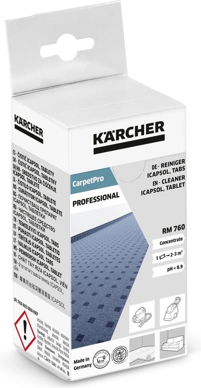 KÄRCHER - Tapijt / Textiel Reinigingsmiddel Tablet 16 Stuks (Schuimt Niet)