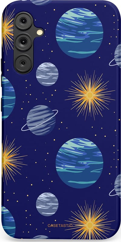 Casetastic Hoesje Geschikt voor Samsung A34 (5G) - Stijlvolle Beschermende Duo-layer Case - Stralende ster