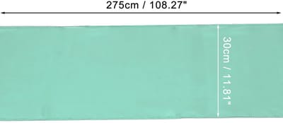 Dailygoods- Tafelloper Lichtgroen 108,27" L x 11,81" W - Polyester - Machinewasbaar - Anti-vervaging - Elegant - Bescherming tegen morsen - Tafelkleed