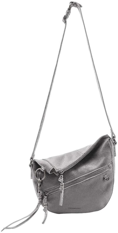 FREDsBRUDER Leren schoudertas My Forever Friend Midi Shoulderbag Grey grijs