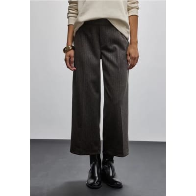 Culottes met visgraatmotief