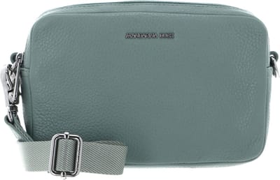 MANDARINA DUCK Leren Schoudertas Mellow Leather Crossbody Camera Bag Iceberg Green Mintgroen