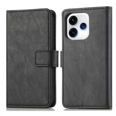 imoshion Hoesje - Geschikt voor Oppo Reno15 (5G) - Luxe Bookcase - Zwart