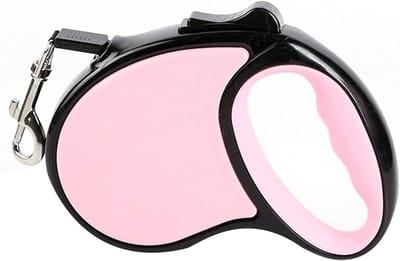Intrekbare Hondenriem - Rollijn Hond - Veilig Uitlaten - Eén Knop Bediening - 3 Meter Lengte - Roze