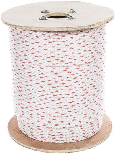 Gedraaid PolyDac Touw - Polyester Touw - Bevestigen en Zekeren - Bestand tegen Slijtage - 1/4 inch x 500 voet