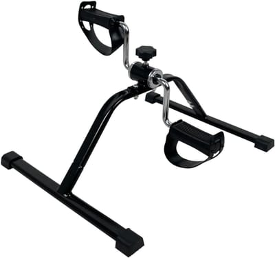 REN® Bureaufiets - Bureaufiets - Stoelfiets Bewegingstrainer - voor Benen en Armen - en Weerstand Regelaar - Zwart - 50cm x 40cm x 30cm