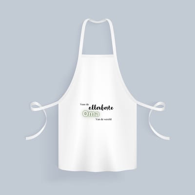 Akyol - voor de allerbeste oma van de wereld Keukenschort - Oma - de beste oma - verjaardagscadeau - verjaardag - cadeau - cadeautje voor oma - oma artikelen - kado - geschenk - gift - 82 bij 71 cm