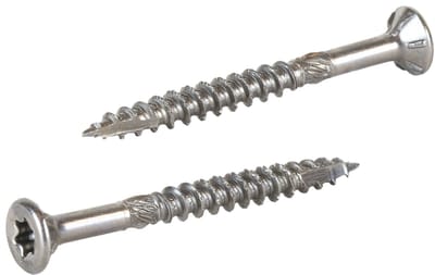 Radix Torx 20 Spaanplaatschroef - Platkop + Snijpunt - 4,0 x 40mm/24 - RVS - Deeldraad (200 stuks)