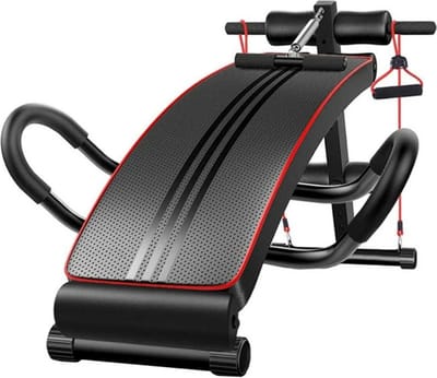 MazrekuHome® - Halterbankje - AB trainer - Robuuste kwaliteit - Met weerstand banden - Ideaal voor de buikspieren -