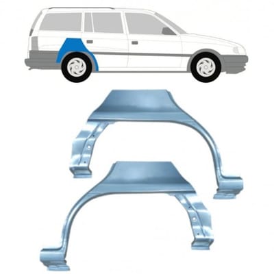 Reparatiepaneel achterspatbord voor Opel Astra F 1991-2002 / Links + Rechts