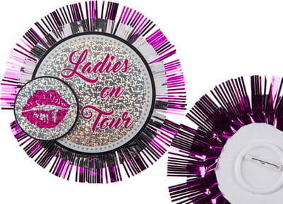 XXL Button "Ladies on Tour" - Vrijgezellenfeest Bachelor Party Item - Trouwen