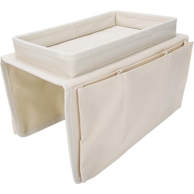 4 Zakken Bank Armleuning TV Afstandsbediening Organizer Fauteuil Bank Tas met Bekerhouder Dienblad