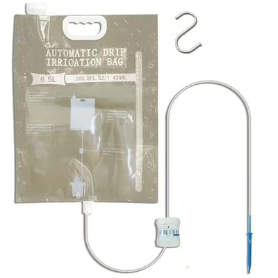 Automatische Plant Wateringset – 1 Pipe / 6,5L, Instelbare Waterstroom, 120 cm Slang, Geschikt voor Binnen en Buiten