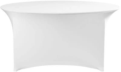 HENDI Symposium - Tafelhoes - Strijkvrij - Jersey - Ø1800x760mm - Wit