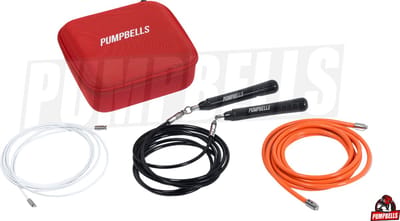 PUMPBELLS - Springtouw - Verstelbaar in lengte - verstelbaar in gewicht - 3 gewichtsstanden - Zwart