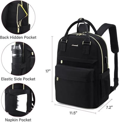 Baby Diaper Bag Backpack, Baby Diaper Bag with Changing Table, Large Unisex 15.6inch