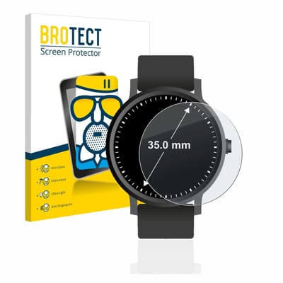 BROTECT - Screenprotector voor Horloges (Rond, ø: 35 mm) - Folie Beschermfolie Beschermglas matte