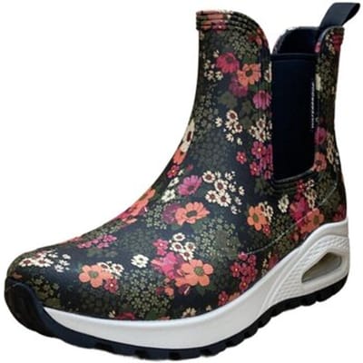 Skechers Dames Street UNO Rugged Dancing N The Rain Sneakers 177183 BKMT Zwart Multi