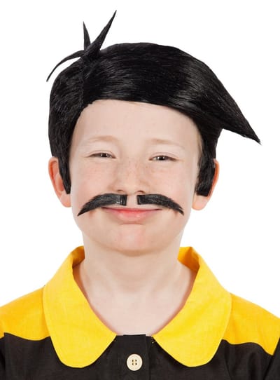 The Daltons Pruik & Baard Voor Kinderen - Halloween