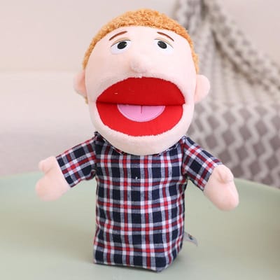 28-33Cm Pluche Vinger Handpop Populaire Activiteit Rollenspel Bedtijd Verhaal Attributen Familie Rollenspel Speelgoed Pop about 28cm-33cm