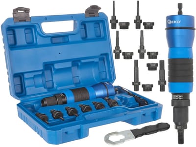 GEKO Rivetmoeradapter - Aluminium & TPR - M3-M10 - Ergonomisch & Duurzaam