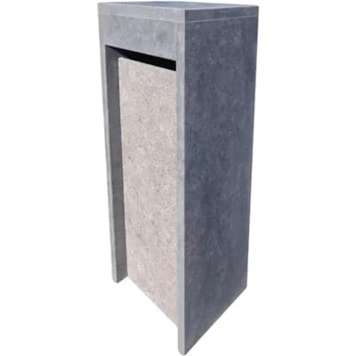 Staande Brievenbus Alicante Bouchard - Natuursteen - Blauwe Hardsteen - 34x103x34cm