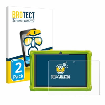 BROTECT - Screenprotector voor Clementoni Clempad 10 - Folie Beschermfolie transparant 2 Stuks