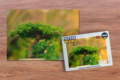 Puzzel Bonsai bomen in een rij - Legpuzzel - Puzzel 1000 stukjes volwassenen