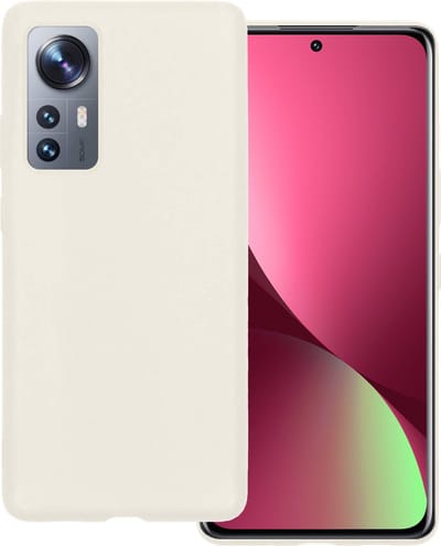 Hoesje Geschikt voor Xiaomi 12X - Sterk & Shockproof - Hoes Cover - Siliconen Case - Wit