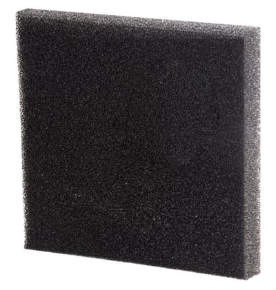 Filterschuim 50x50x2 cm fijn zwart