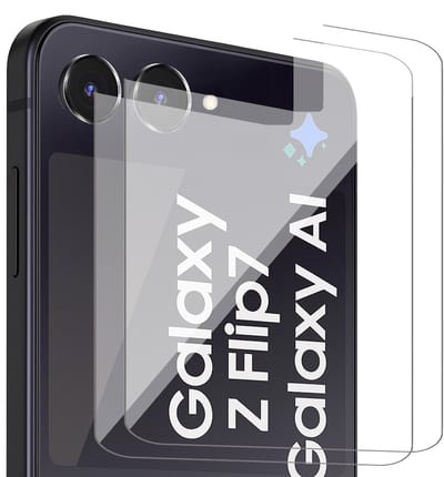 Screenprotector geschikt voor Samsung Galaxy Z Flip 7 - 2x Glas Screen Protector