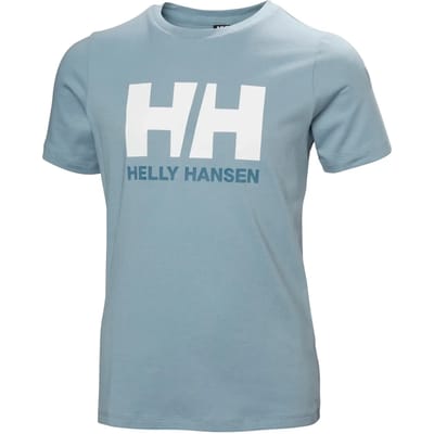 Helly Hansen Logo Jr T-shirt Met Korte Mouwen Blauw,Grijs 12 Years Kinderen
