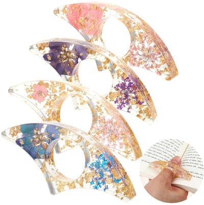Dailygoods- Boekpaginahouder Handgemaakt - Bladwijzer - Boekdecoratie - Cadeau voor Boekliefhebbers - Droog Bloem - Leesaccessoire