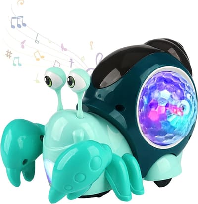 Luminous Slak Speelgoed met Muziek en Lichten voor Baby's van 3 tot 9 Maanden - Interactief en Leuk Kruip Speelgoed voor Ontwikkeling en Vermaak