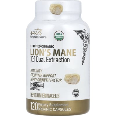 Crinière de Lion Bio, 120 Capsules Bio (633 mg par gélule)