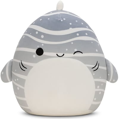 Squishmallows Sachie Grijze Haai Pluche Knuffel 20 cm