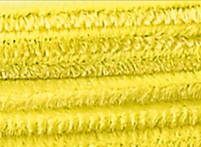 Chenilledraad Folia 50cm lang - 10 stuks citroengeel