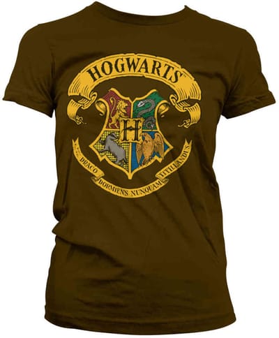 Harry Potter Dames Tshirt -S- Hogwarts Crest Rood