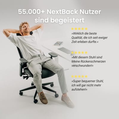 Bureaustoel Ergonomisch - House&Garden ErgoMax Pro Ergonomische Kantoorstoel met Hoofdsteun - Verstelbare Lendensteun - Synchroonmechanisme - Volledig Instelbaar - Gaming & Kantoorstoel - Belastbaar tot 150 kg - Zwart