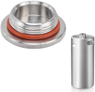 Dailygoods- Bierfustdeksel O-vormige Seal - Roestvrij Staal - Geschikt voor 2L/3.6L/5L Fusten - Lekvrij - Duurzaam - Ideaal voor Thuisbrouwerij - Bierfust