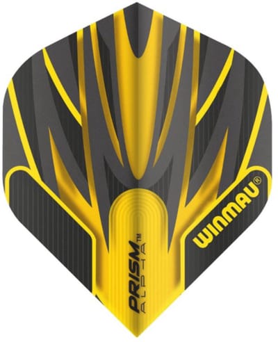 Winmau Prism Alpha Yellow & Black - Dart Flights