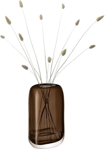 L.S.A. - Melt Vaas 24 cm - Glas - Bruin -