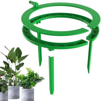 Waterring Planten - Druppelsysteem Irrigatie - Planten Water Geven - Gelijkmatige Wortelirrigatie - 14 x 14 x 2 cm - Zwart