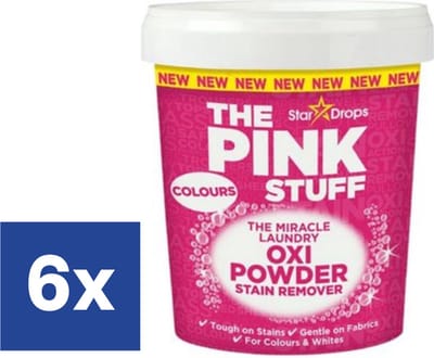 The Pink Stuff Vlekkenverwijderaar Poeder Color - 6 x 1 kg