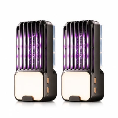 Muggenlamp - 2 stuks - Elektrische Muggenvanger - Insectenlamp - Vliegenvanger Elektrisch - Vliegenlamp Voor Binnen & Buiten