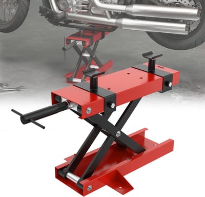 Motorfietshefter 500 Kg Hoogteverstelbare Motorfiets Hefbrug Motorfiets Hefter Middelste Standaard Hefbrug Montagestandaard Hubtisch Met Stutzkolom 9,5-35 Cm Werkhogte Voor Motorfiets ATV Quad