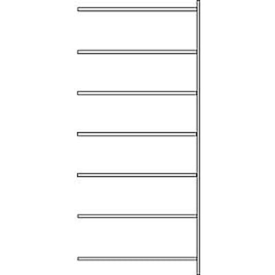 SSI Schäfer R3000 rekken, aanbouwrek, B 1315 x D 300 mm, legbordgewicht 150 kg