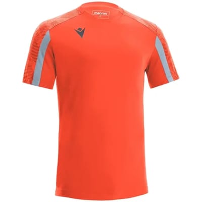 Macron Gede Shirt Korte Mouw Heren - Oranje / Zilver | Maat: 3XL