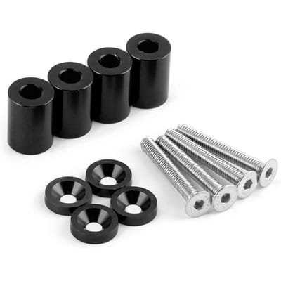 Aluminiumlegering Motorkapverhogers Motorkapventilatie Afstandhouders Schroeven Kit Gemodificeerde Onderdelen voor RaceautoBlauw black