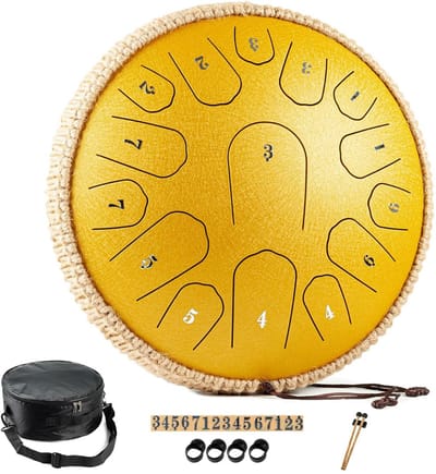 Handpan - Tongue Drum - Klankschaal - Meditatie - Goud